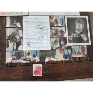 JIM VALVANO Autograph 1991 NC STATE Wolfpack SIGNED 30 Autos BASKETBALL Cruise